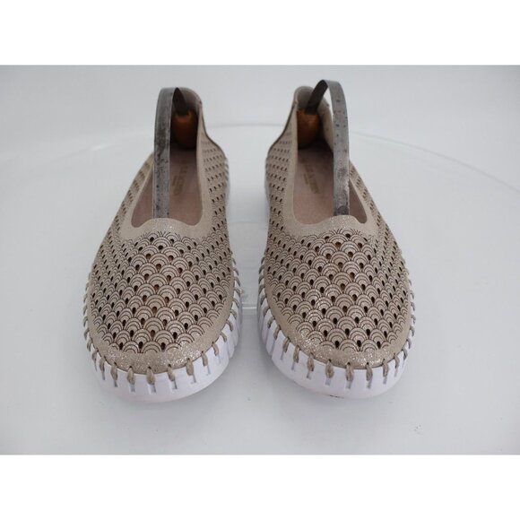 Ilse Jacobsen Women Tulip Bit Platform Slip On Shoe Size 40 10 Tan Metallic - Picture 4 of 12